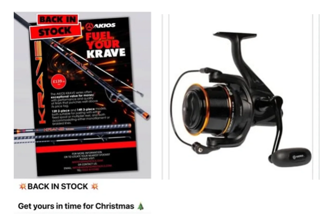 Akios KRAVE SX420 + Akios Krave Reel Combo Sea Fishing New Quick Delivery