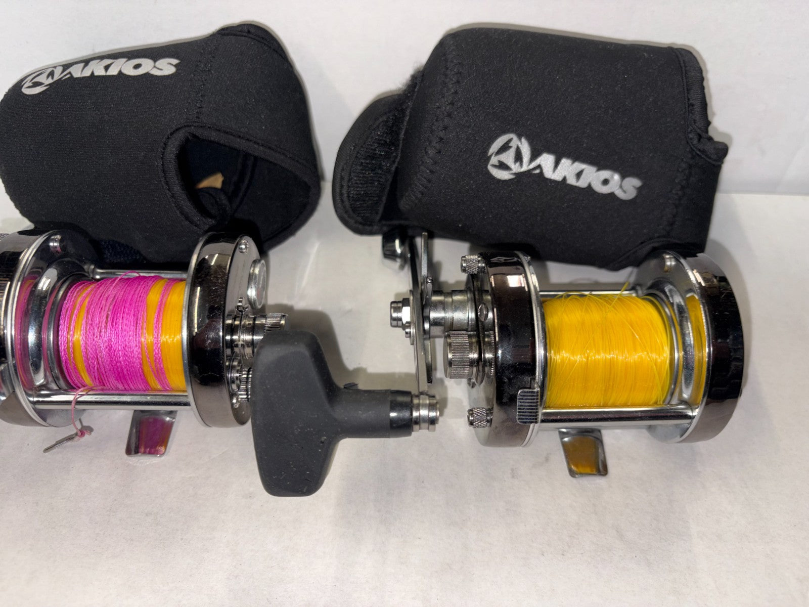 2x Pair Akios S-LINE 651 CTM LEFT HAND SEA Fishing Reel Quick Delivery