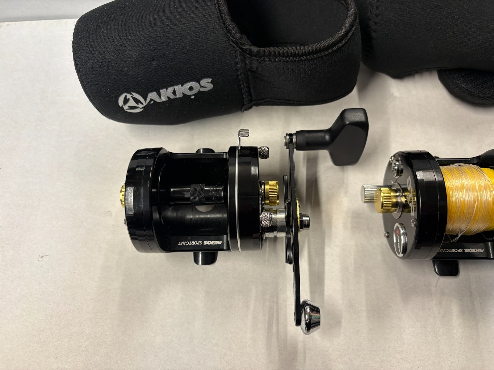 2x Pair Akios Shuttle 656 STR KURO LEFT HAND SEA Fishing Reel Quick Delivery