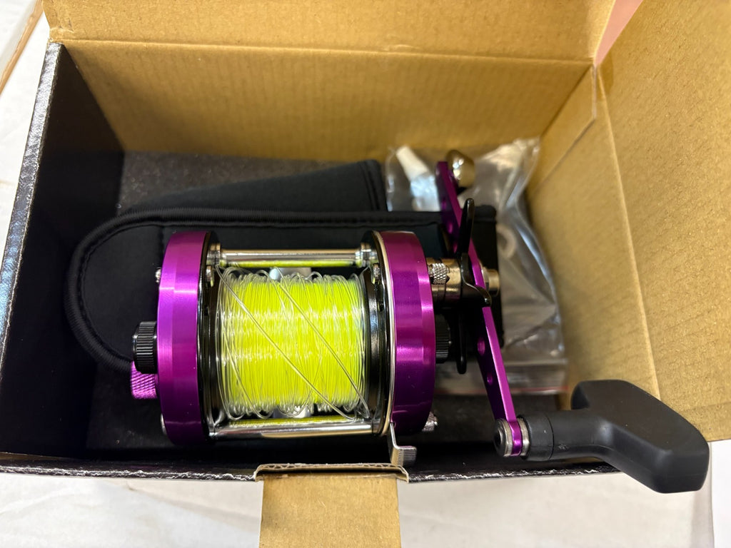 Akios Kyori 656 CTM Gun Smoke Purple Mutiplier Sea Fishing Reel Quick Delivery