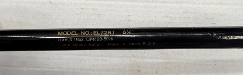 DAIWA ELMINATOR GRAPHITE EL72RT 20-50 Sea Boat Fishing Rod 7FT  2" Quick Post