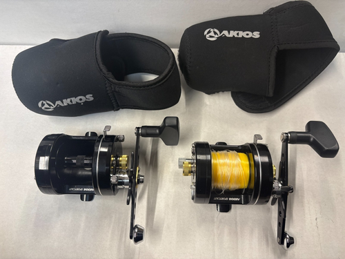 2x Pair Akios Shuttle 656 STR KURO LEFT HAND SEA Fishing Reel Quick Delivery
