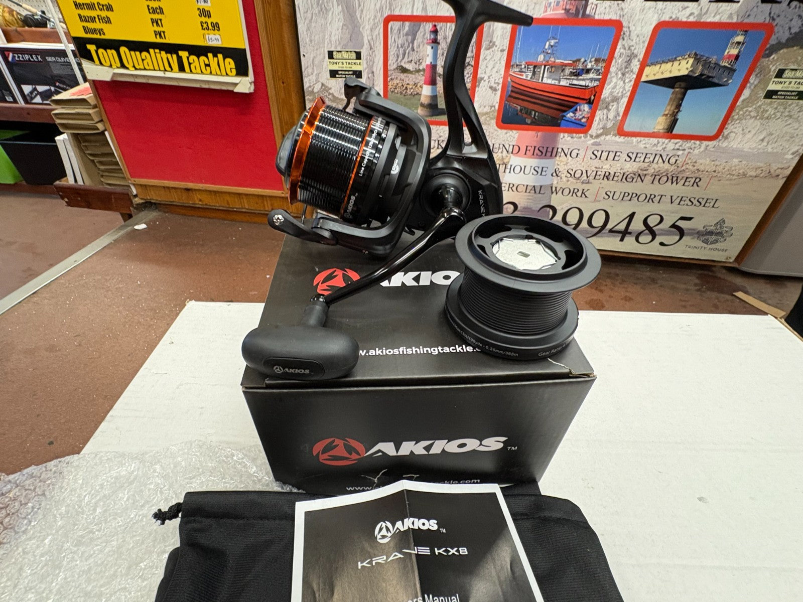 Akios Kyori KX8 Surf Casting Sea Fishing Reel Brand New Quick Delivery