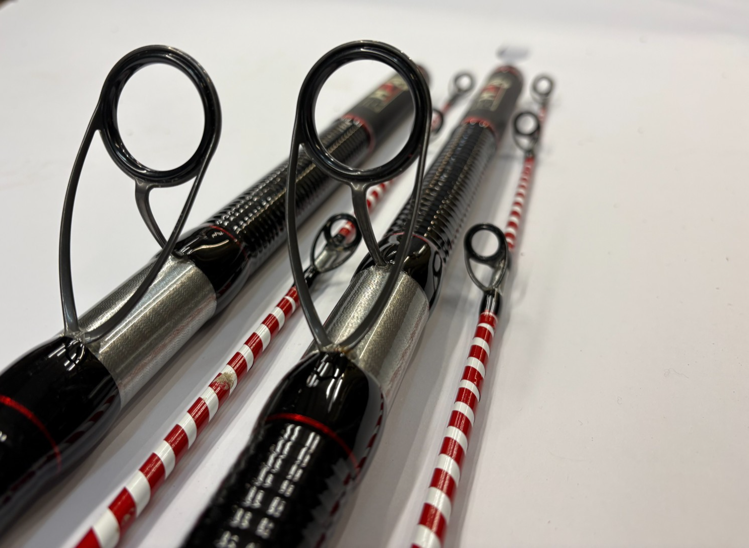 2x Pair AKIOS Airpower Surf 420 GTR 14ft 3-8oz Mint Sea Fishing Rod Quick Delive