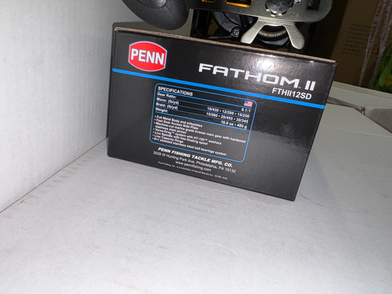 Penn Fathom II Star Drag FTHII12SD Sea Fishing Mutiplier Reel New Quick Delivery