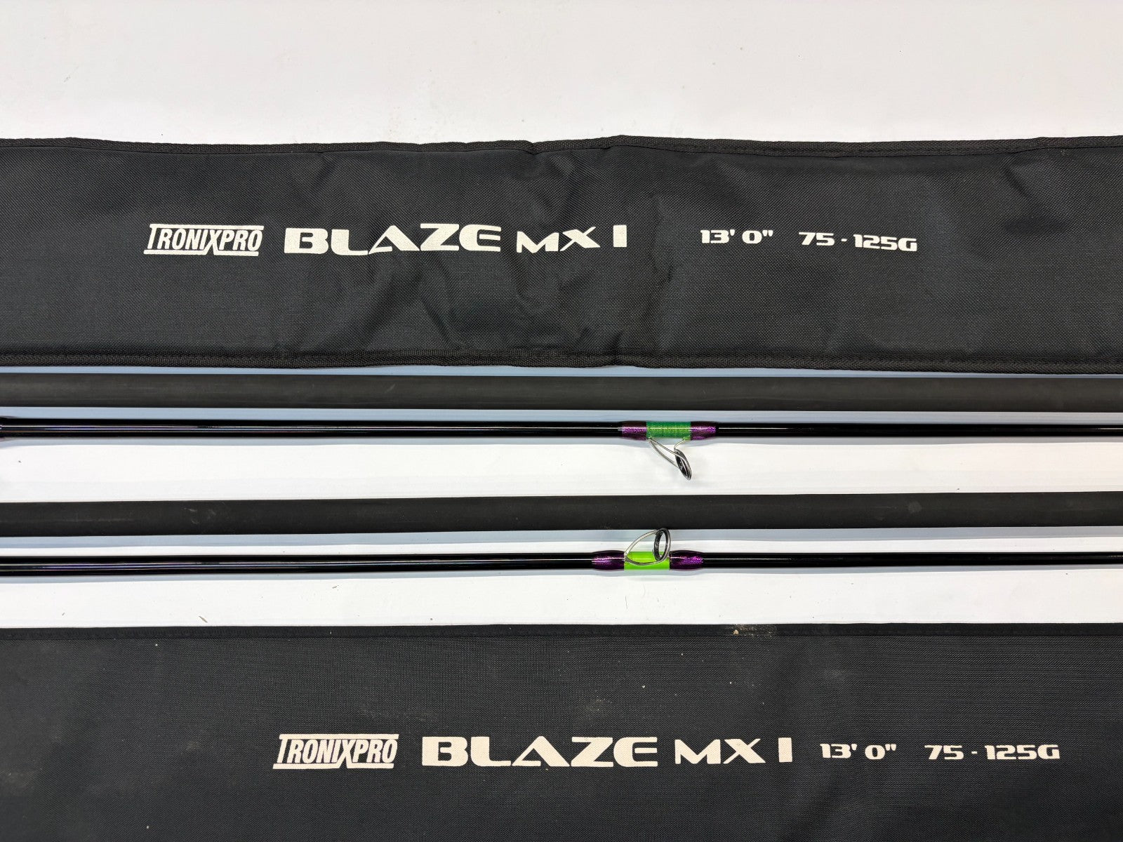 2x *Pair TronixPro Blaze MXI 13FT 2-5o Light Sea FISHING Rod Mint Quick Delivery