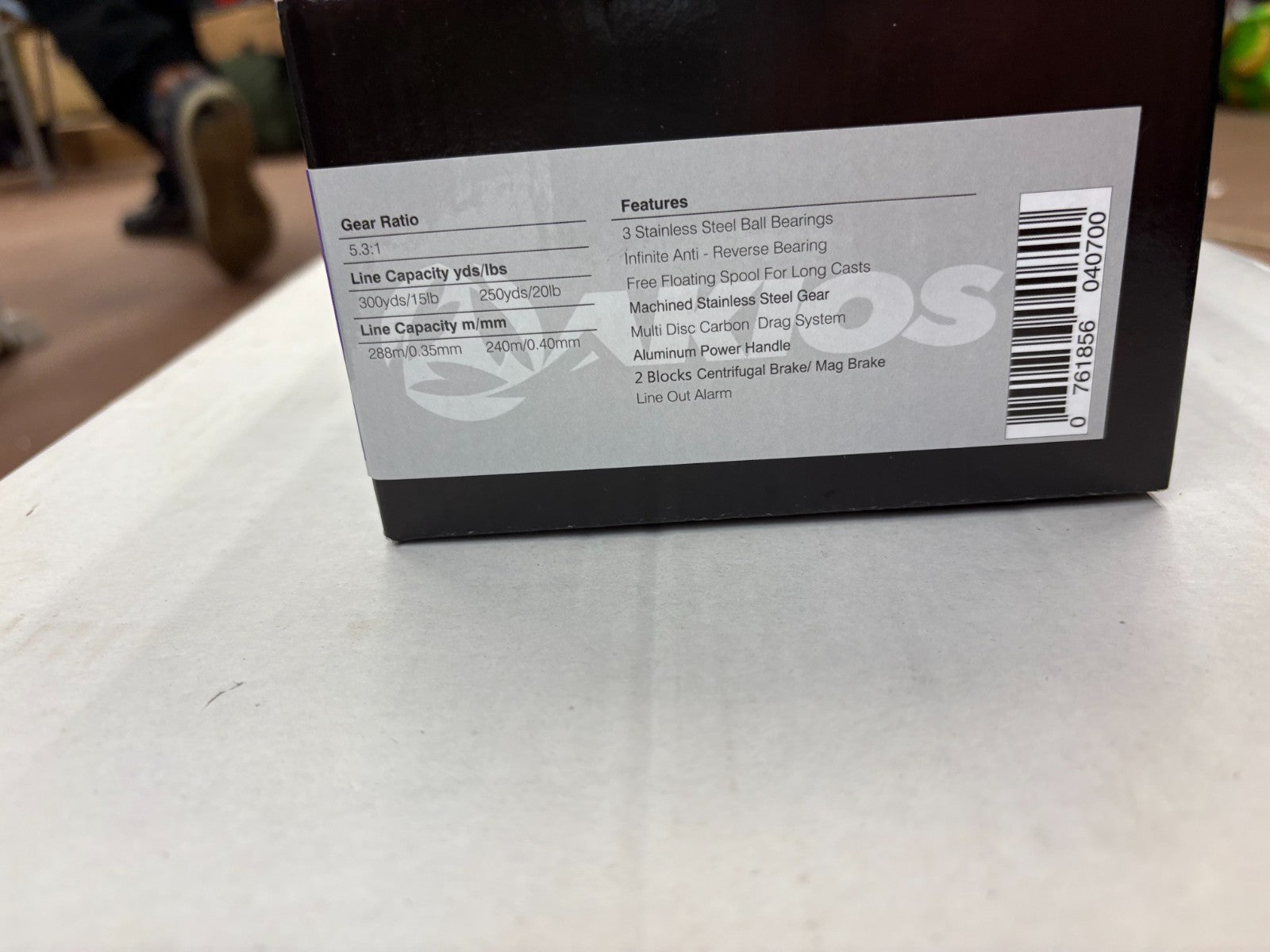 Akios Kyori 656 CTM Gun Smoke Purple Mutiplier Sea Fishing Reel Quick Delivery