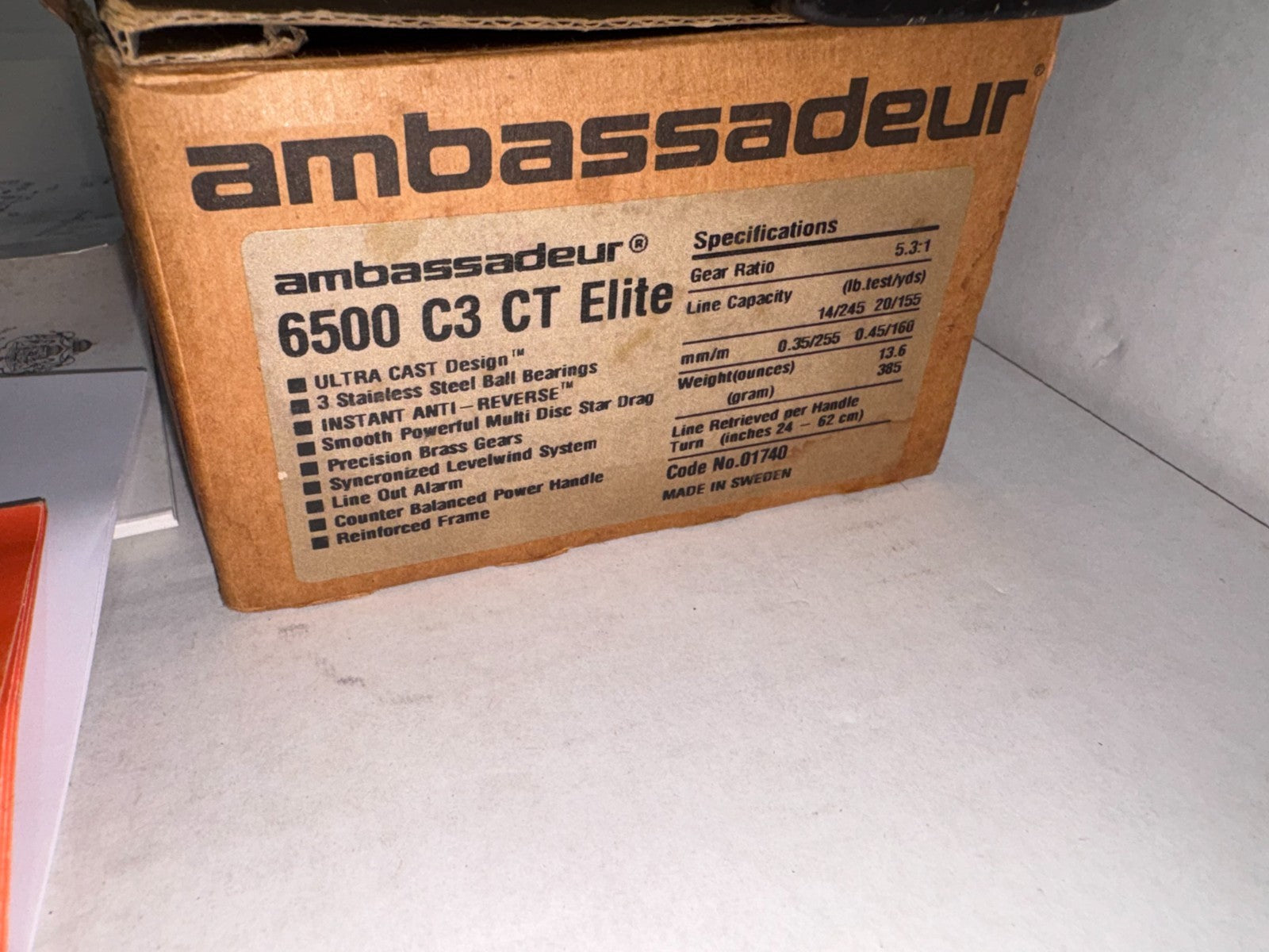 Abu Garcia Ambassadeur 6500 C3  SEA Fishing SWEDEN Reel Good Quick Delivery