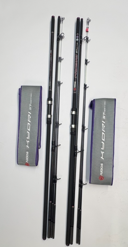 2x PAIR AKIOS Kyori ST 435 TT SRS 14ft 5" Great Sea Fishing Rod Quick Delivery
