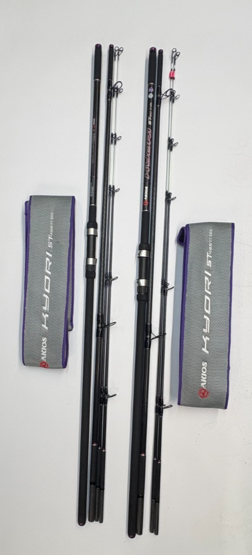2x PAIR AKIOS Kyori ST 435 TT SRS 14ft 5" Great Sea Fishing Rod Quick Delivery