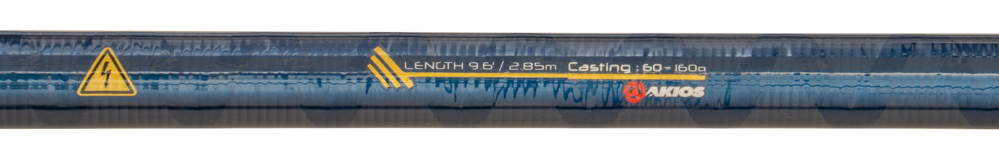 Akios IRON-STIK 4 Piece Lure and Bait 9ft 6" Sea Fishing Surf Rod Quick Delivery