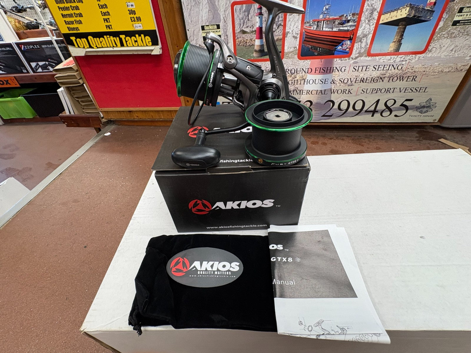 Akios Fury FX8 Surf Casting Sea Fishing Reel Brand New Quick Delivery