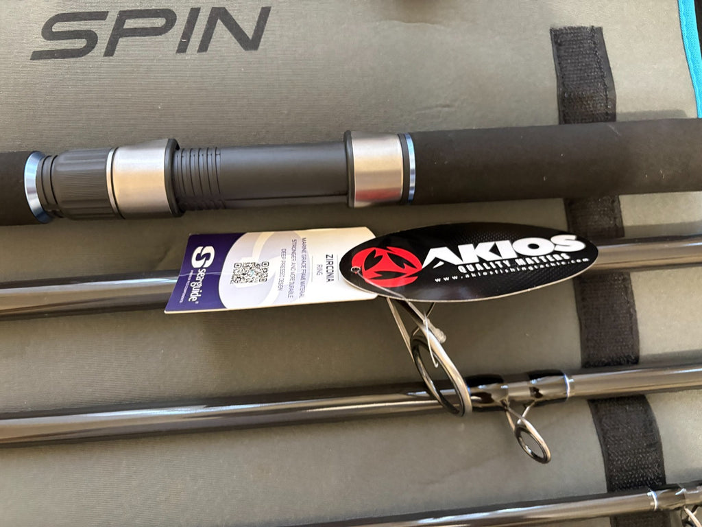 Akios IRONSPIN Long Cast 5 Piece Travel Lure Rod 90g 11FT 6" Quick Delivery