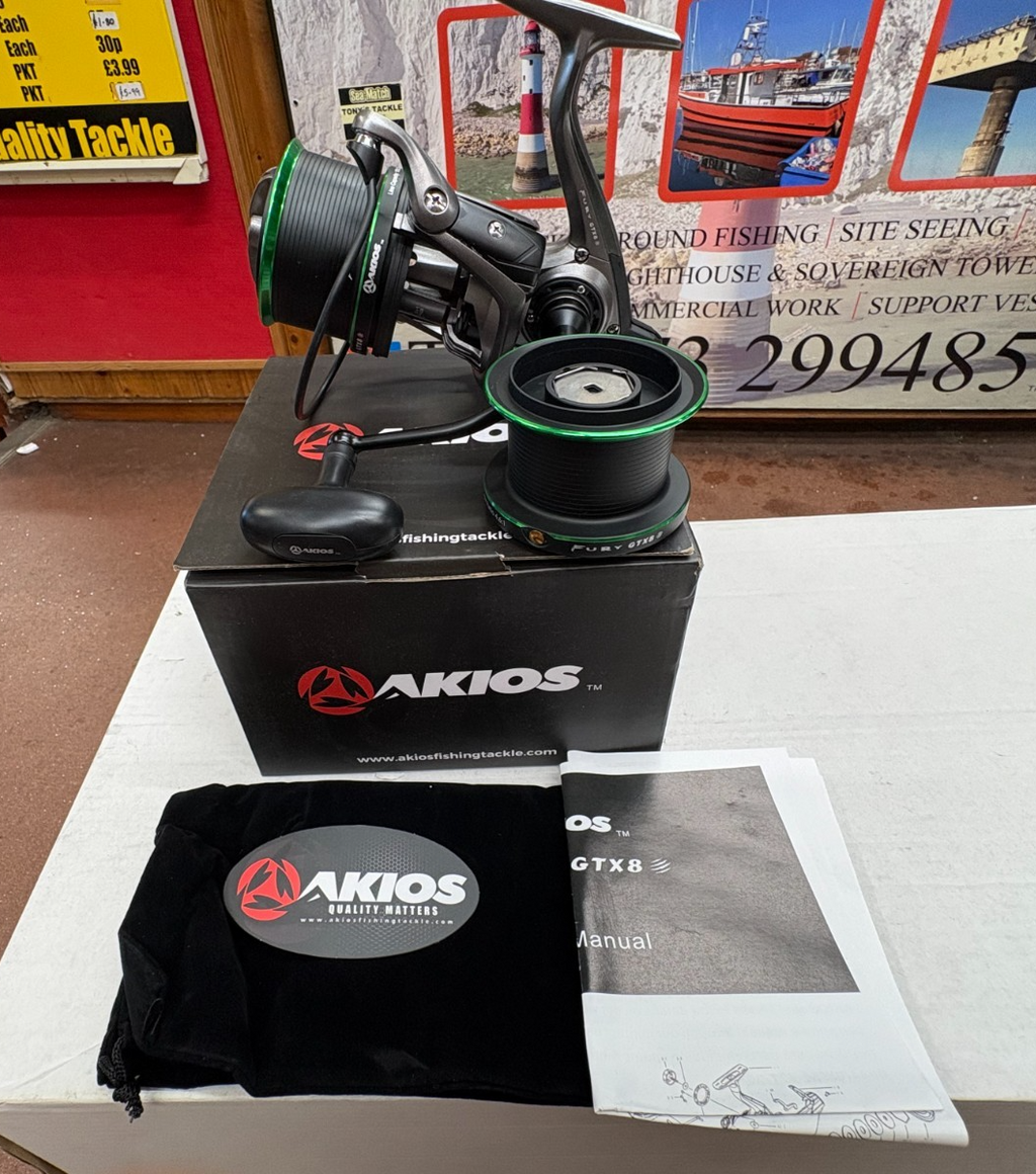 Akios Fury FX8 Surf Casting Sea Fishing Reel Brand New Quick Delivery