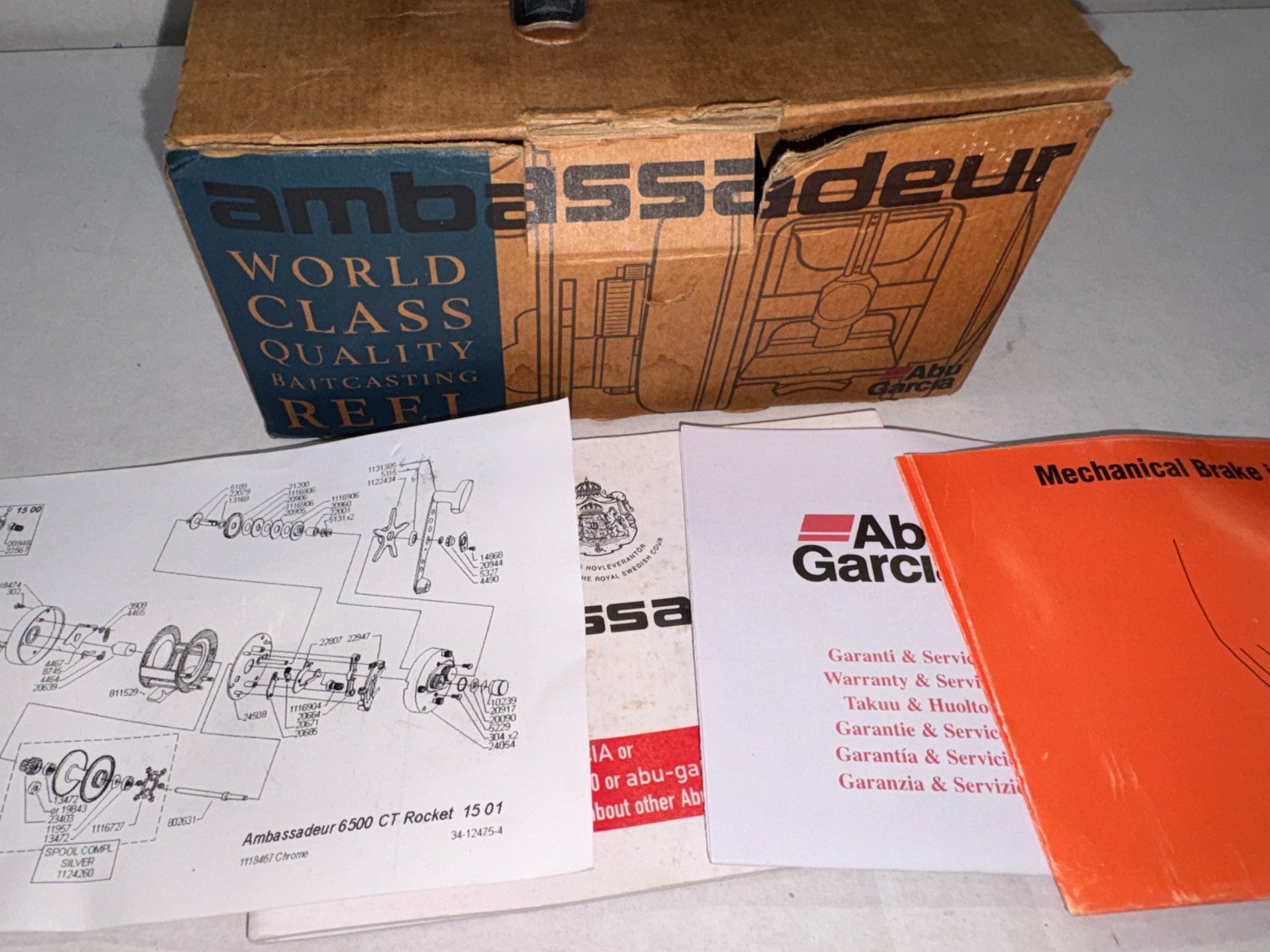 Abu Garcia Ambassadeur 6500 C3  SEA Fishing SWEDEN Reel Good Quick Delivery