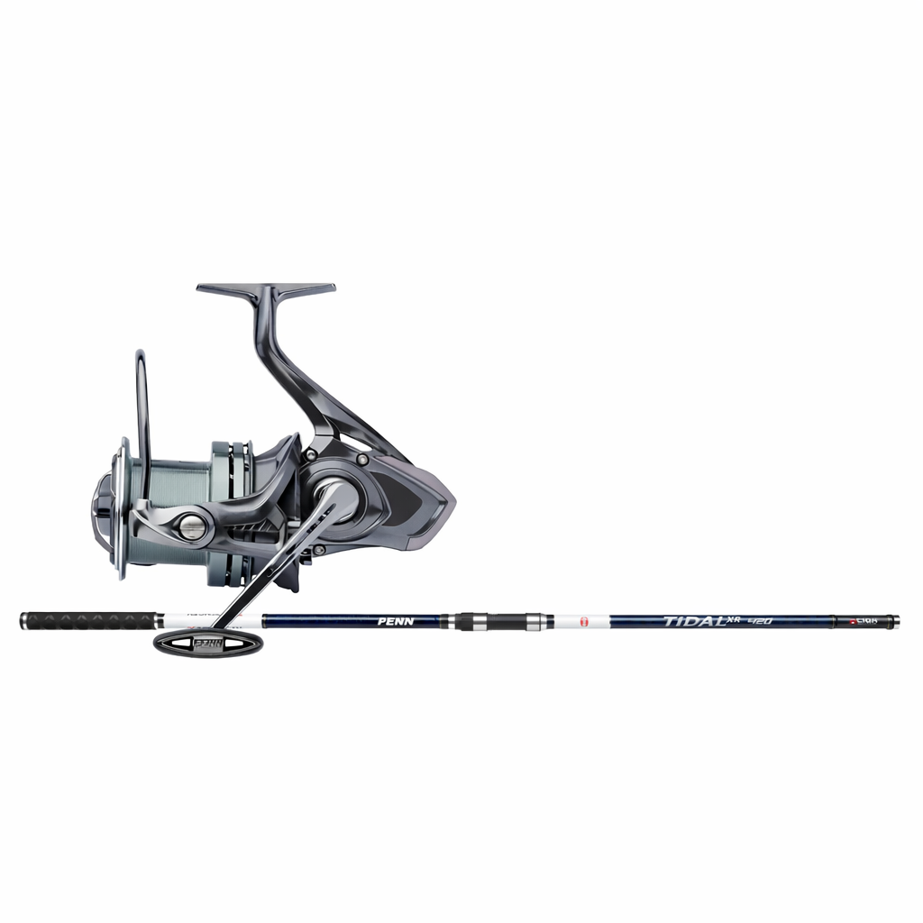 PENN Tidal XR 420 14ft 4-8oz Surf Rod + Tidal XT 8000 Long Cast Reel Combo Sea