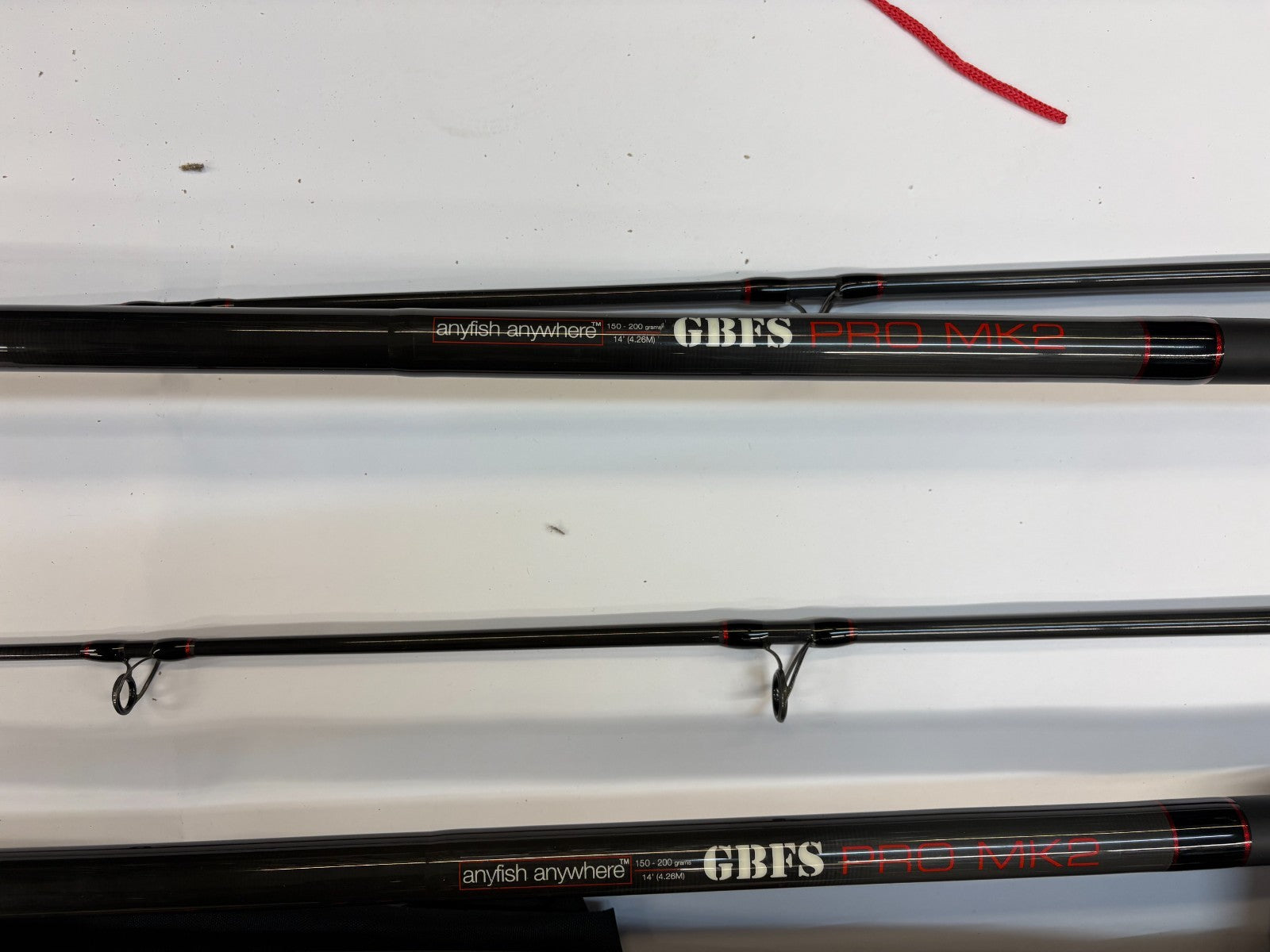 2x Pair Anyfish Anywhere GBFS PRO MK2 14ft" 5-7oz Mint Sea Fishing Rod Quick Pos