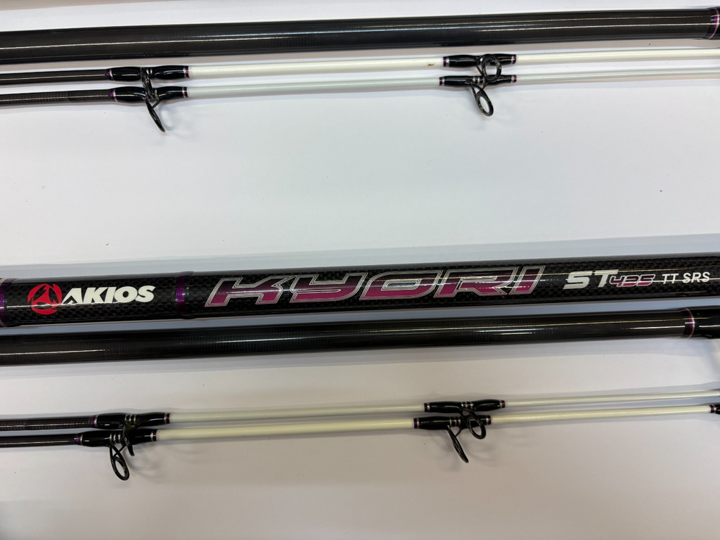 2x PAIR AKIOS Kyori ST 435 TT SRS 14ft 5" Great Sea Fishing Rod Quick Delivery