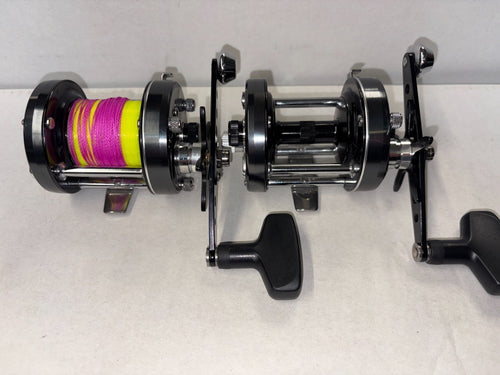 2x Pair Akios S-LINE 651 CTM GRX GREY LEFT HAND SEA Fishing Reel Quick Delivery