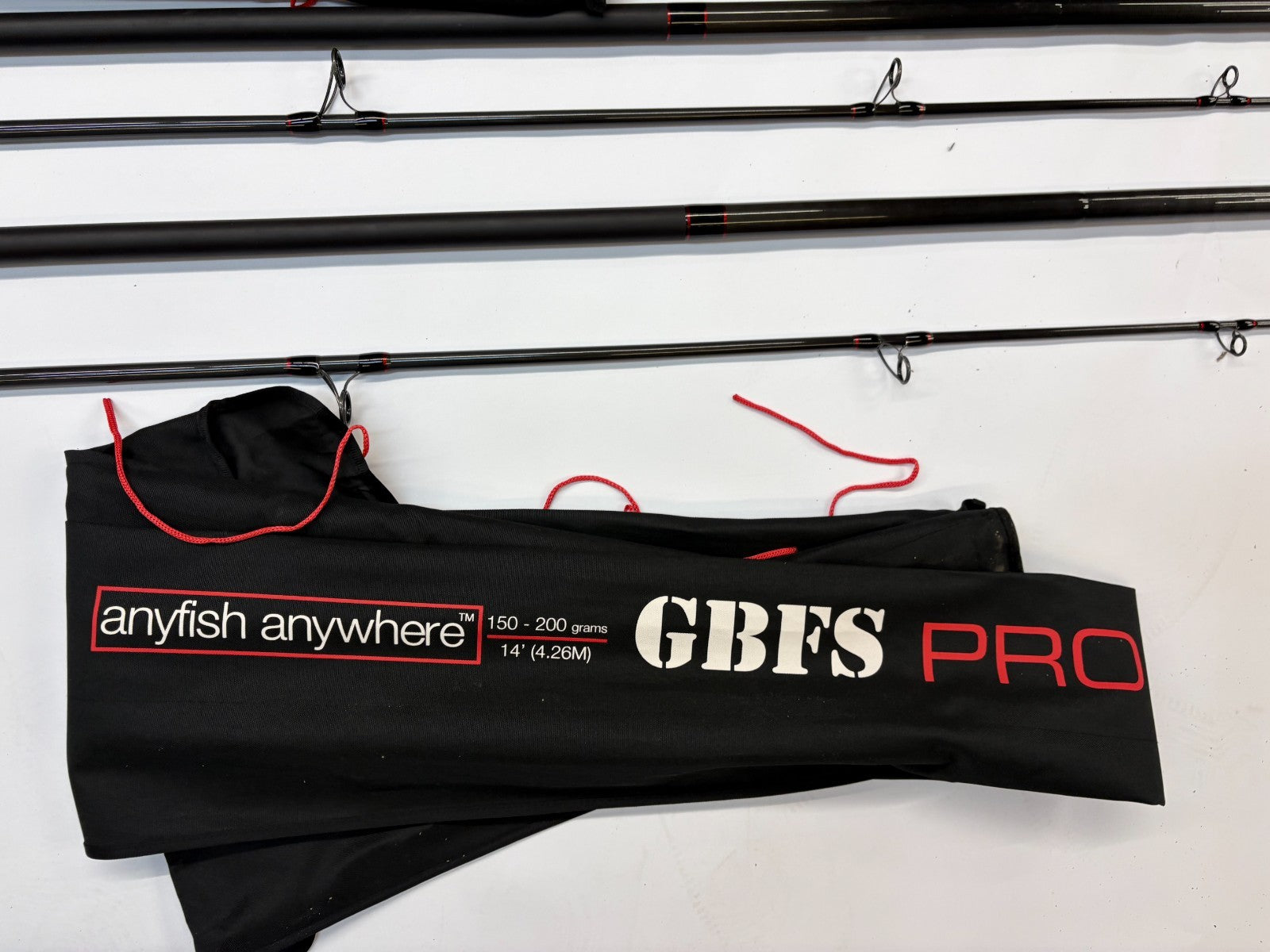 2x Pair Anyfish Anywhere GBFS PRO MK2 14ft" 5-7oz Mint Sea Fishing Rod Quick Pos