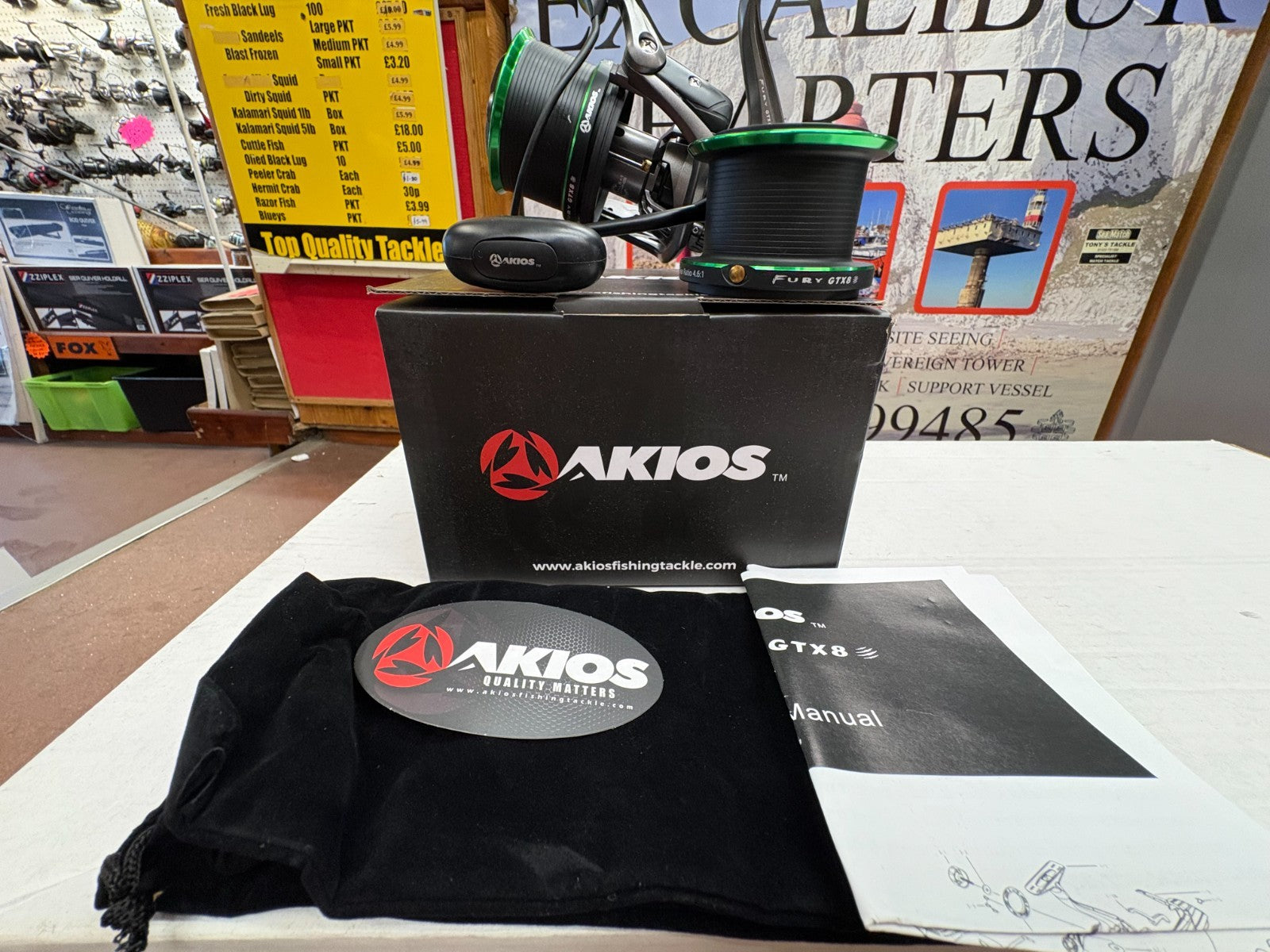 Akios Fury FX8 Surf Casting Sea Fishing Reel Brand New Quick Delivery