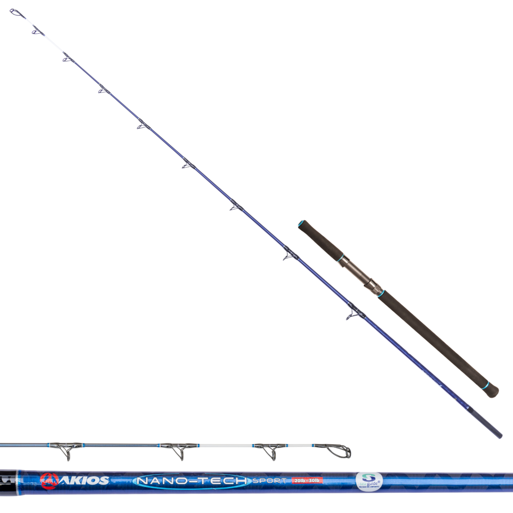 Akios NANOTECH SPORT Boat Rod 20/30lb 7FT New Boat Fishing Rod Quick Deliver