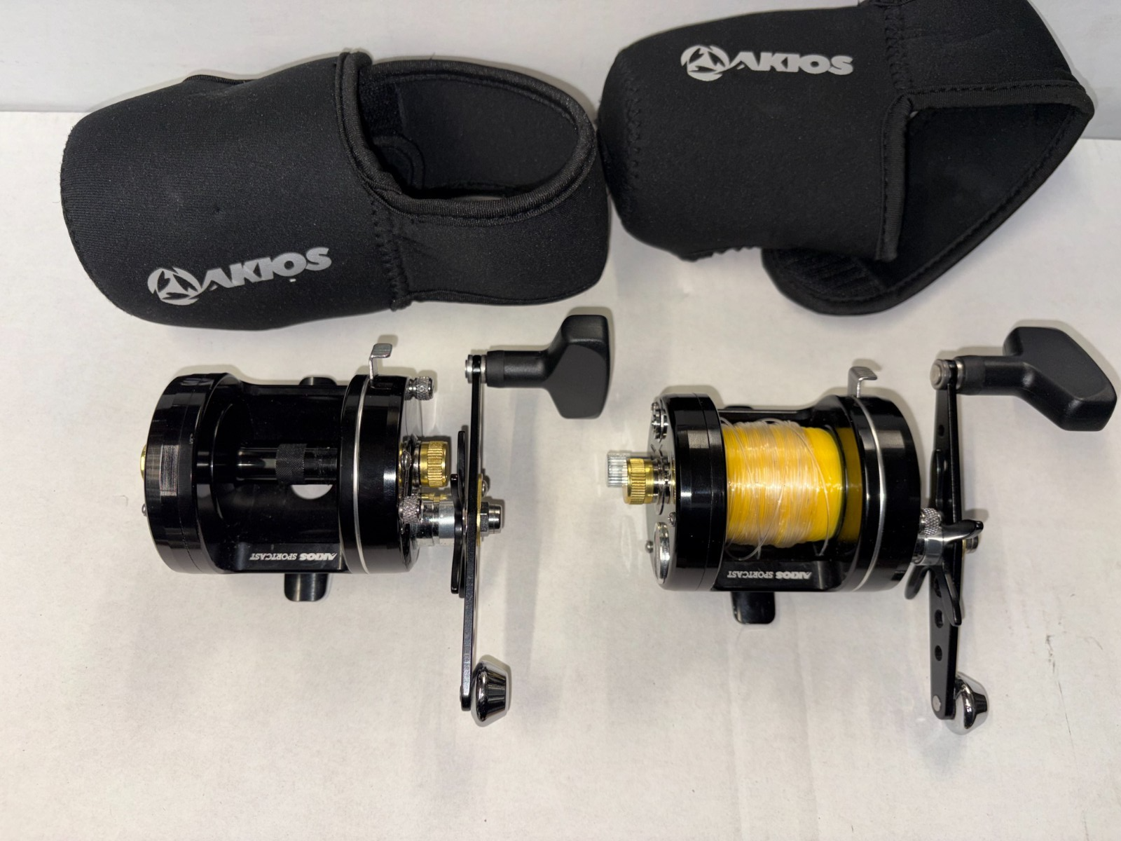 2x Pair Akios Shuttle 656 STR KURO LEFT HAND SEA Fishing Reel Quick Delivery