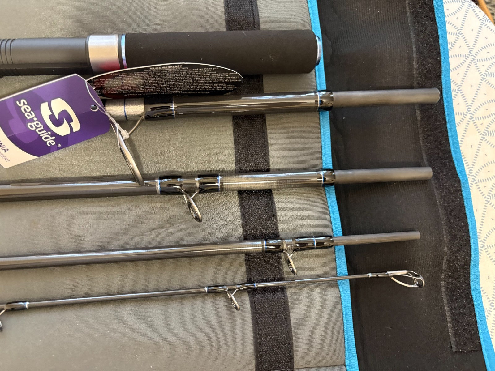 Akios IRONSPIN Long Cast 5 Piece Travel Lure Rod 90g 11FT 6" Quick Delivery