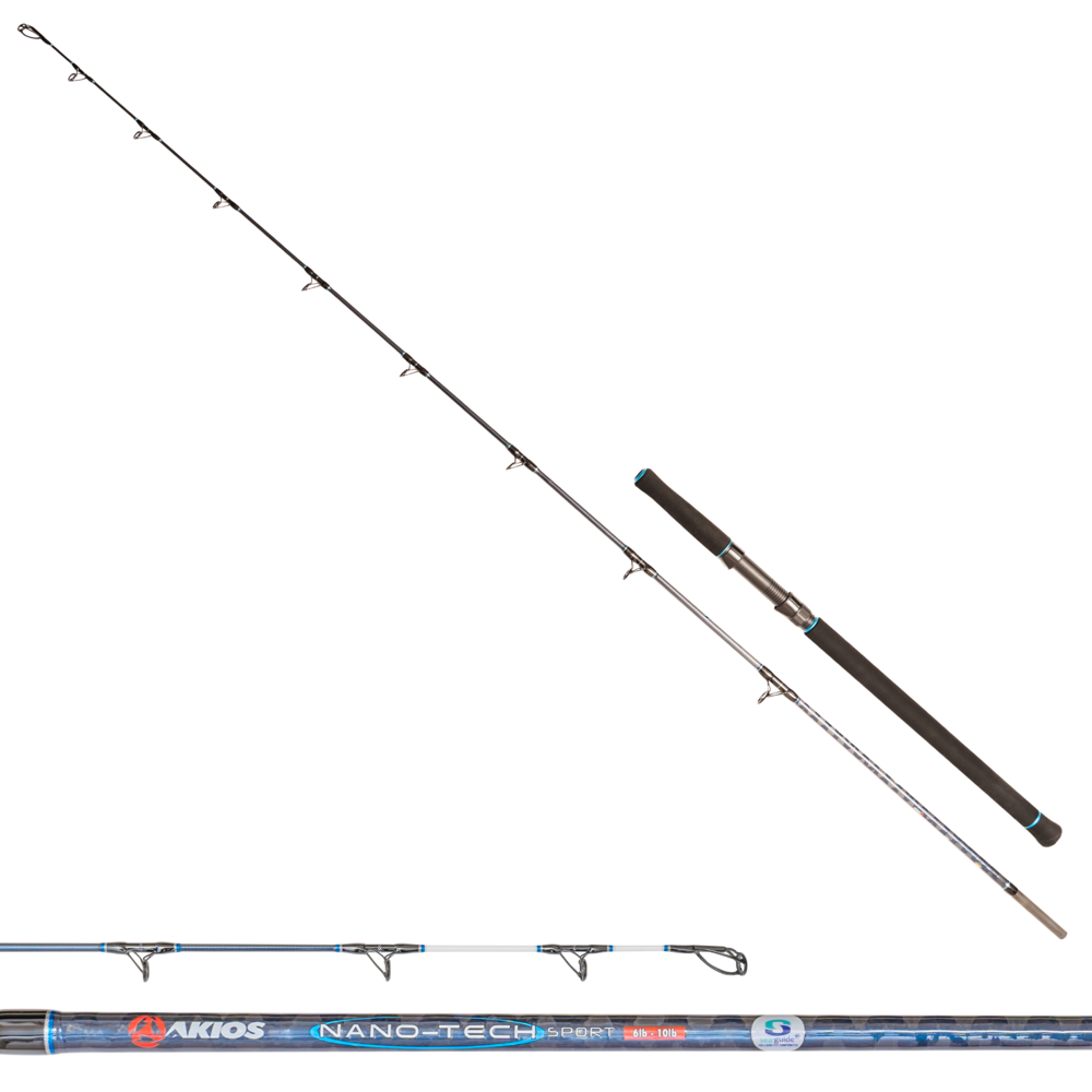 Akios NANOTECH SPORT Boat Rod 6-10lb 7ft New Boat Fishing Rod Quick Delivery