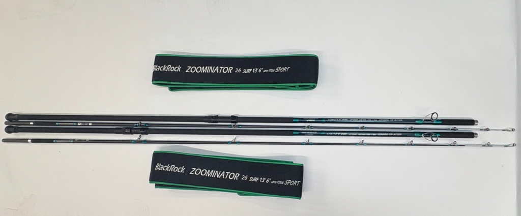 2x Pair Blackrock Zoominator 2G Surf 13ft 6" 3/6oz Sport Brand Sea Fishing Rod